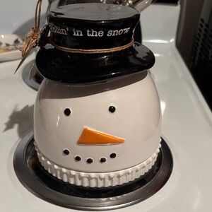 mudpie Snowman Cheeseball set with cheese knife